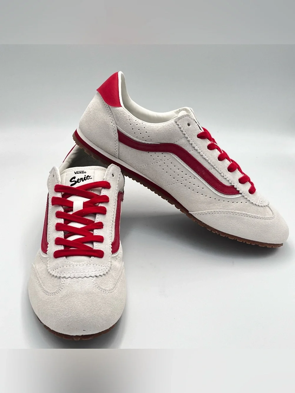 Vans Super Lowpro Suede Marshmallow Racing Sneakers Retro Men’s 9.5 Women’s 11